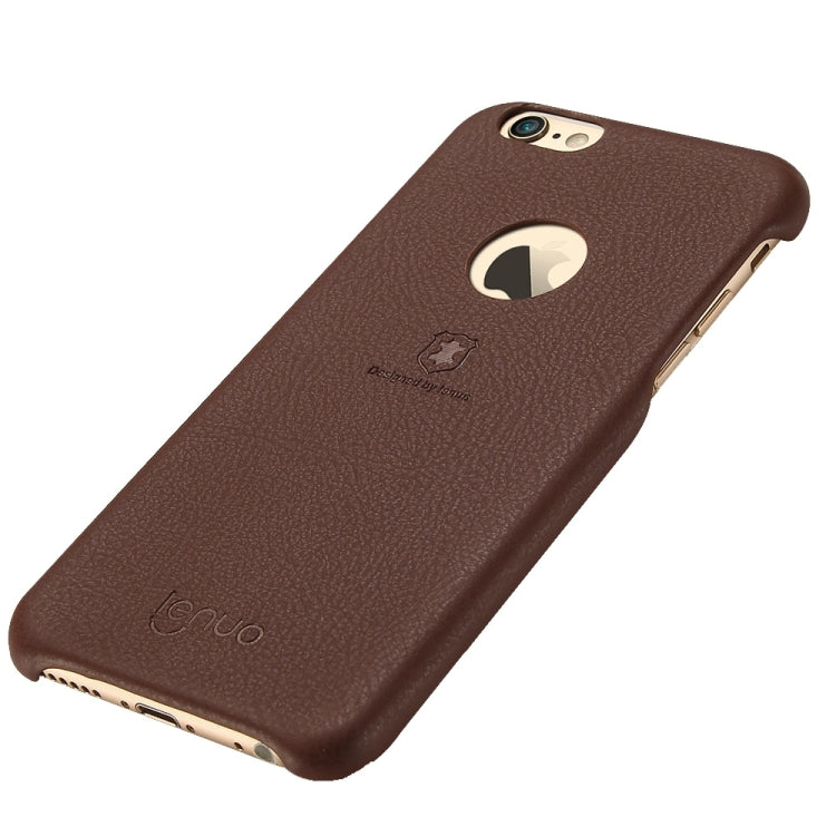 Lenuo for iPhone 6 & 6s Litchi Texture PU + PC Paste Skin Protective Case