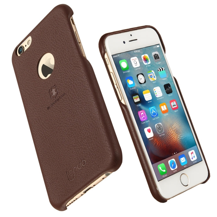 Lenuo for iPhone 6 & 6s Litchi Texture PU + PC Paste Skin Protective Case