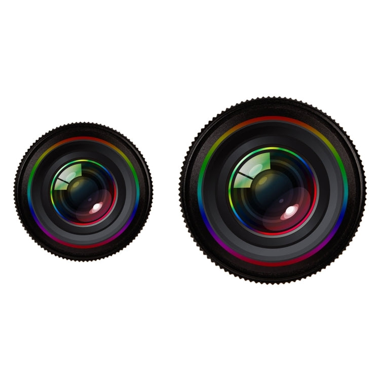 2 in 1 Universal Phone Lens 0.7X Super Wide Angle + 12X Macro Lens with Clip, For iPhone, Samsung, HTC, Sony, Huawei, Xiaomi, Meizu