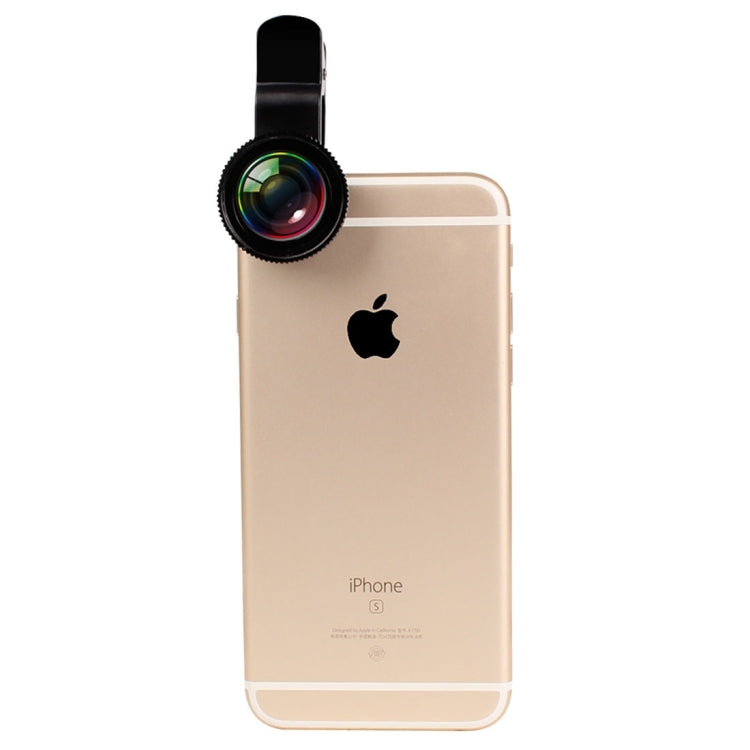 2 in 1 Universal Phone Lens 0.7X Super Wide Angle + 12X Macro Lens with Clip, For iPhone, Samsung, HTC, Sony, Huawei, Xiaomi, Meizu
