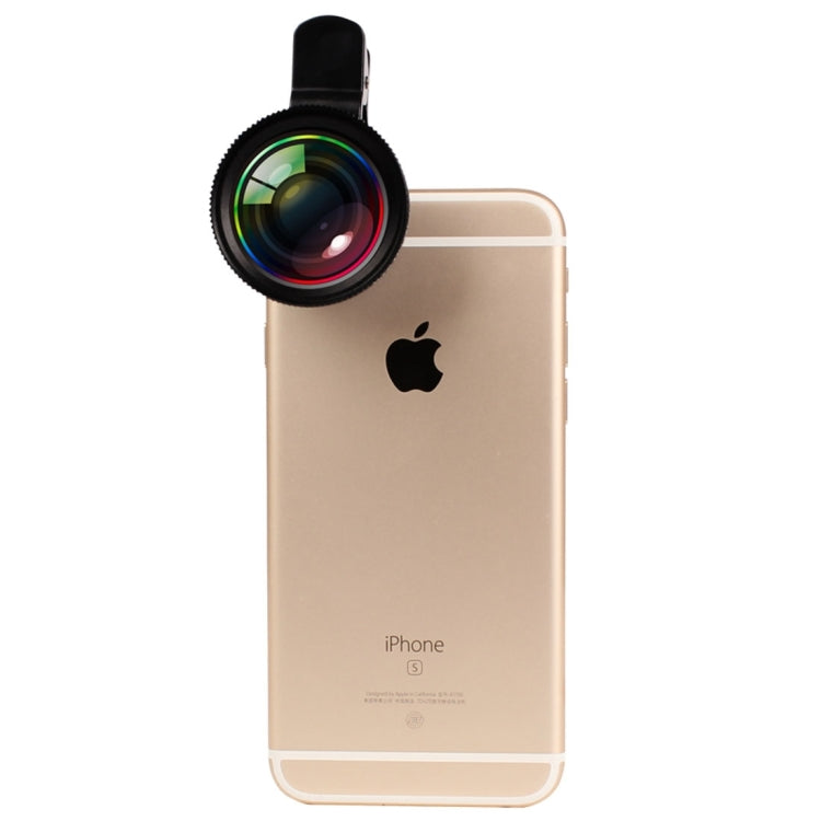 2 in 1 Universal Phone Lens 0.7X Super Wide Angle + 12X Macro Lens with Clip, For iPhone, Samsung, HTC, Sony, Huawei, Xiaomi, Meizu