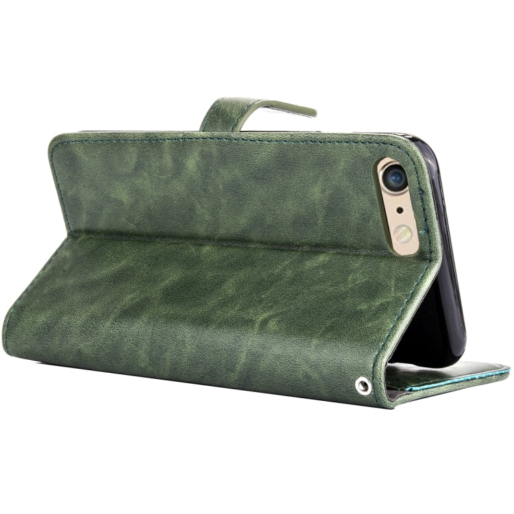 For iPhone 6 & 6s Embroidery Flower Pattern Horizontal Flip Leather Case with Holder & Card Slots & Wallet & Photo Frame