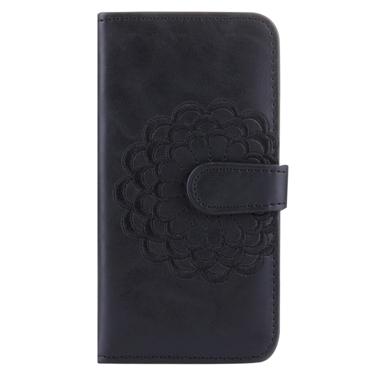 For iPhone 6 & 6s Embroidery Flower Pattern Horizontal Flip Leather Case with Holder & Card Slots & Wallet & Photo Frame
