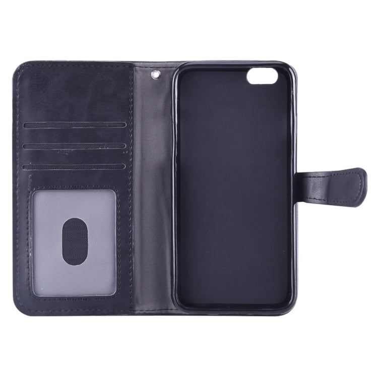 For iPhone 6 & 6s Embroidery Flower Pattern Horizontal Flip Leather Case with Holder & Card Slots & Wallet & Photo Frame