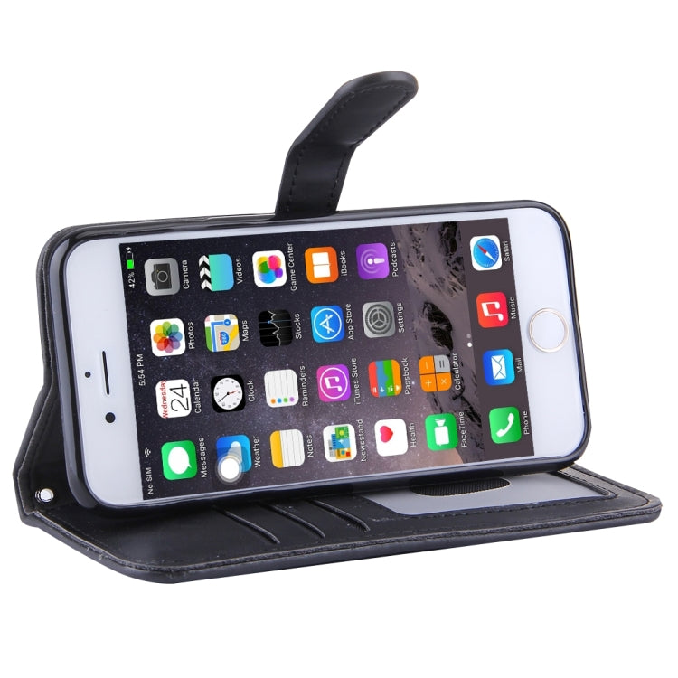 For iPhone 6 & 6s Embroidery Flower Pattern Horizontal Flip Leather Case with Holder & Card Slots & Wallet & Photo Frame
