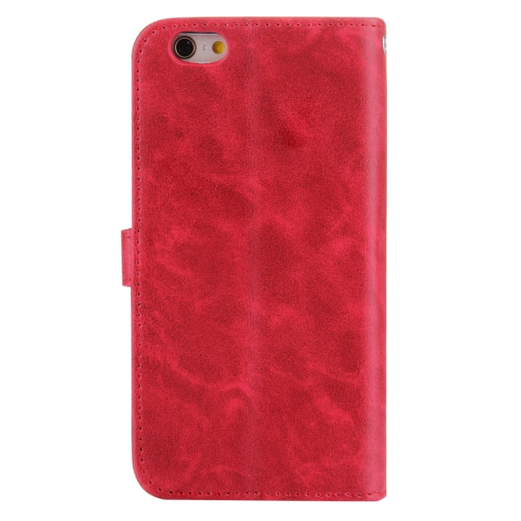For iPhone 6 & 6s Embroidery Flower Pattern Horizontal Flip Leather Case with Holder & Card Slots & Wallet & Photo Frame