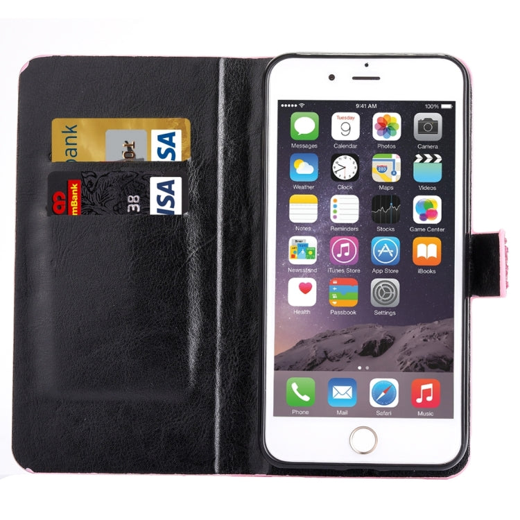 For iPhone 6 & 6s Raindrops Pattern Horizontal Flip Leather Case with Holder & Card Slots