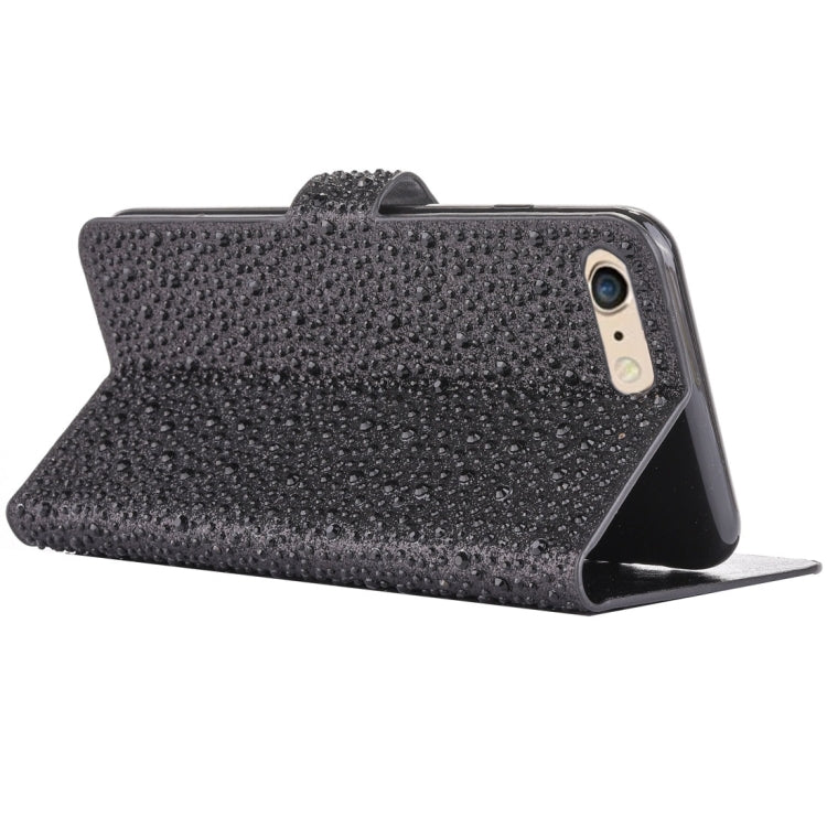 For iPhone 6 & 6s Raindrops Pattern Horizontal Flip Leather Case with Holder & Card Slots