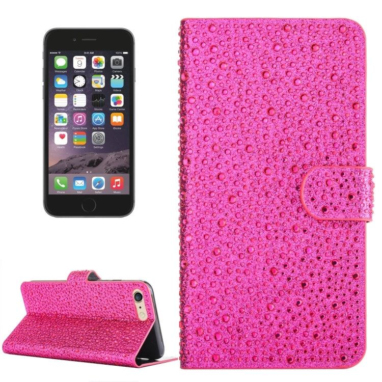 For iPhone 6 & 6s Raindrops Pattern Horizontal Flip Leather Case with Holder & Card Slots