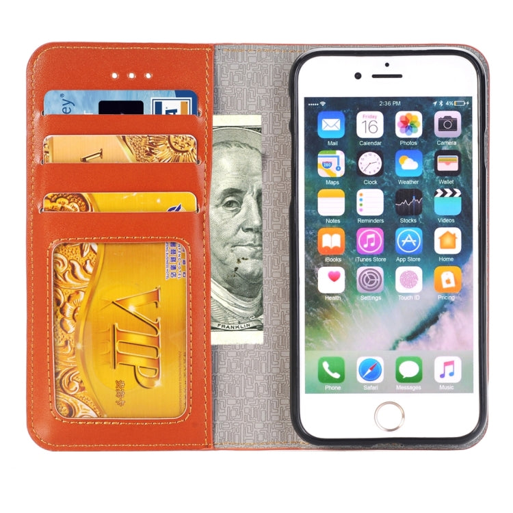 2 in 1 For iPhone 6 & 6s Horizontal Flip Leather Case with Separable Magnetic Back Cover Shell & Card Slots & Wallet & Photo Frame