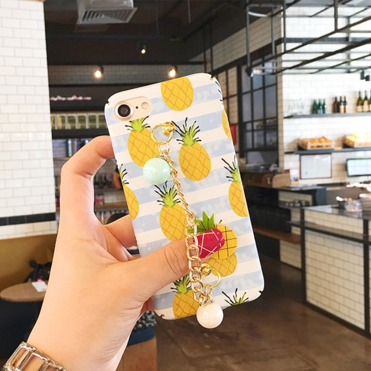 For iPhone 6 & 6s Summer fruit pattern Acrylic Protective Case with Chain
