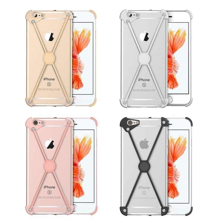 For iPhone 6 & 6s Type-X Metal Four Angle Anti Falling Protective Case