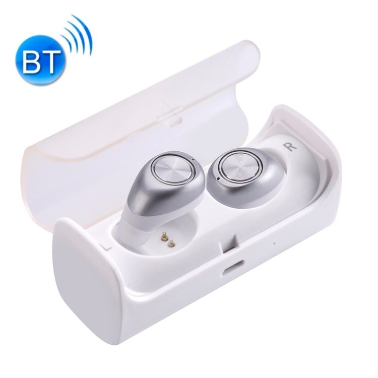 TWS-10 Wireless Bluetooth Binaural Stereo Bass Earphones Mini  Isolation In-Ear Earphones with Charging Box, for iPhone, Samsung, HTC, Sony and other Smartphones