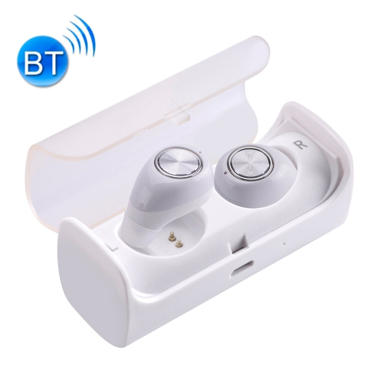 TWS-10 Wireless Bluetooth Binaural Stereo Bass Earphones Mini  Isolation In-Ear Earphones with Charging Box, for iPhone, Samsung, HTC, Sony and other Smartphones