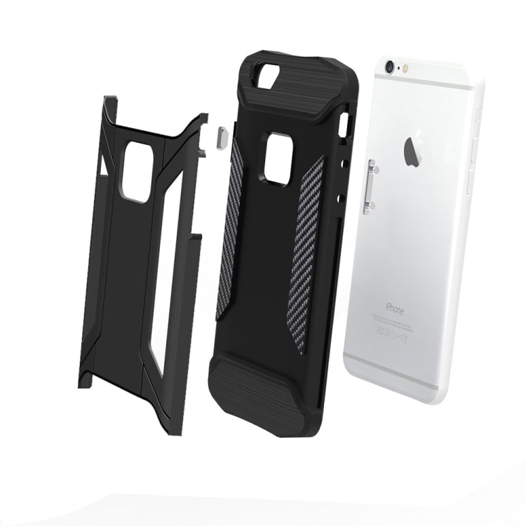 For iPhone 6 & 6s TPU + PC Steel Armor Combination Case