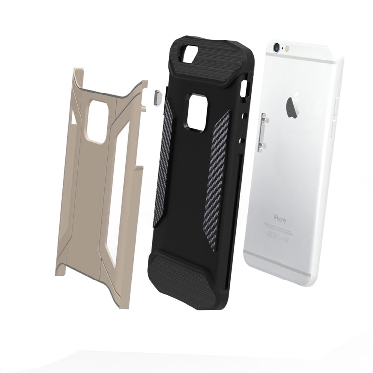 For iPhone 6 & 6s TPU + PC Steel Armor Combination Case