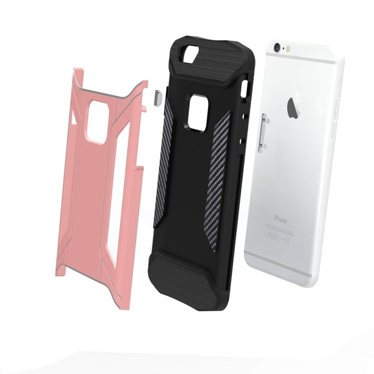 For iPhone 6 & 6s TPU + PC Steel Armor Combination Case