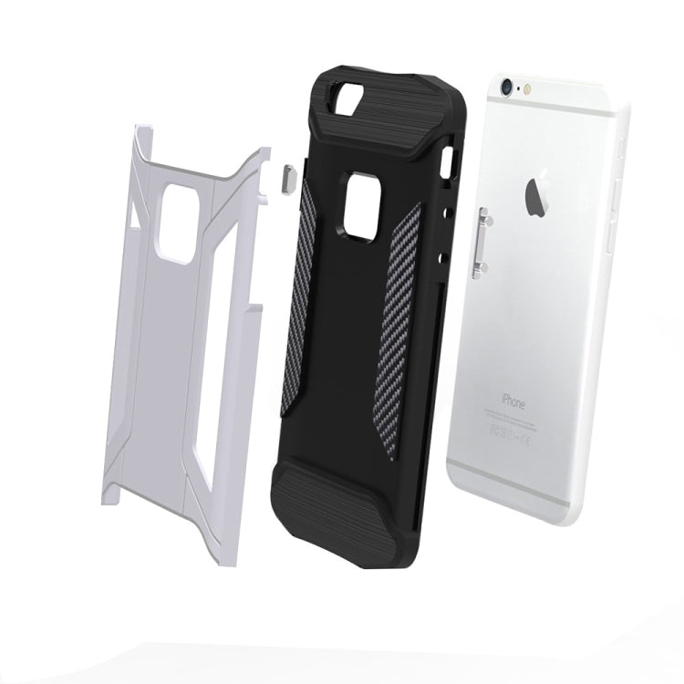 For iPhone 6 & 6s TPU + PC Steel Armor Combination Case