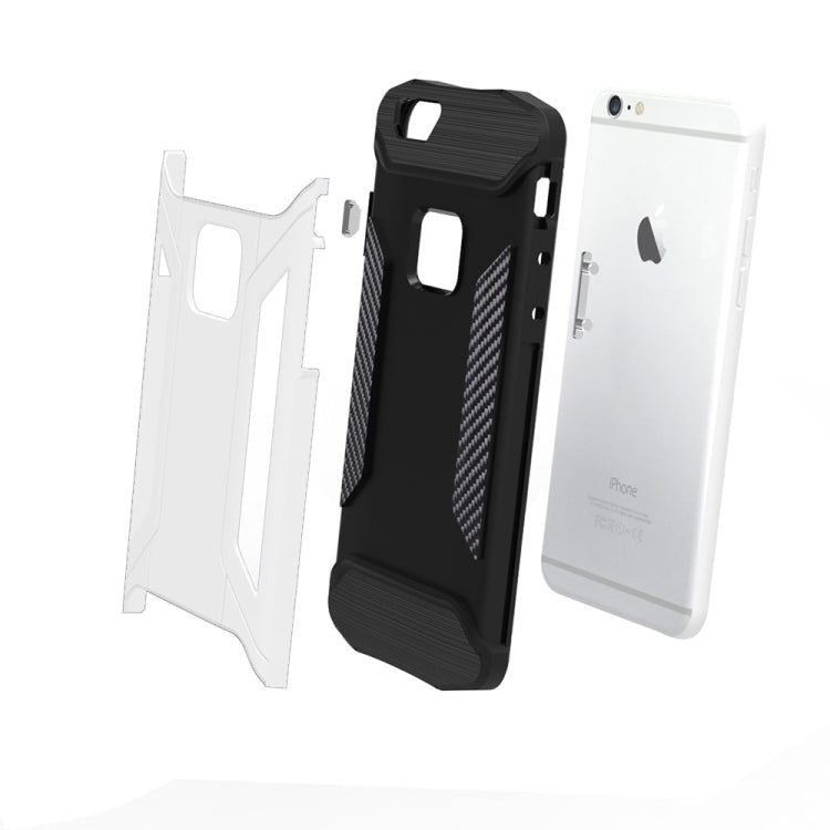 For iPhone 6 & 6s TPU + PC Steel Armor Combination Case