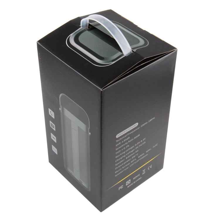 SARDiNE A9 Multifunctional Outdoor Wireless Bluetooth Speaker, with Mic, Support Hands-free Answer Phone & Micro SD TF Card & USB & AUX Line In
