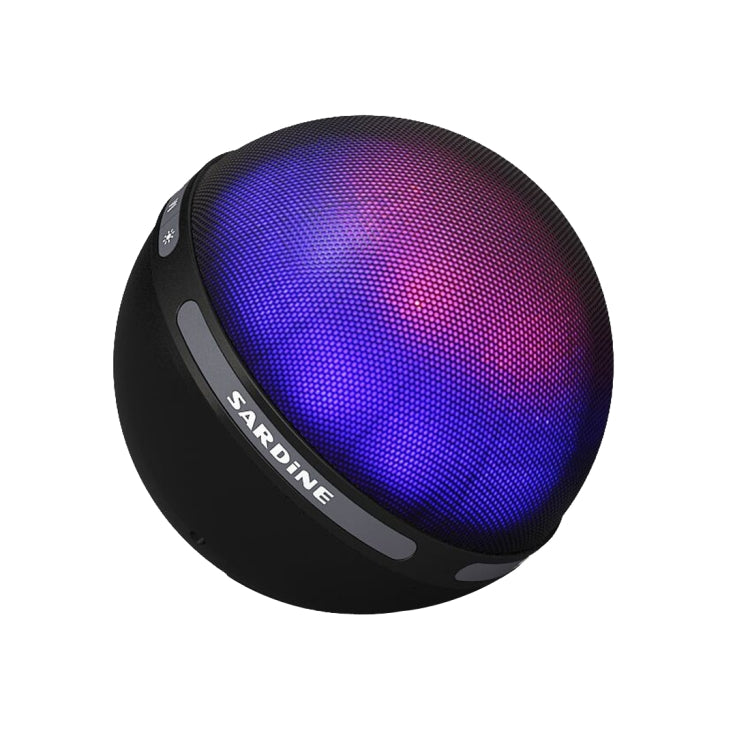 SARDiNE B2 Multifunctional Wireless Bluetooth Speaker , with Mic & Color LED Light, Support Hands-free Answer Phone & Micro SD TF Card & AUX Line In(Black)