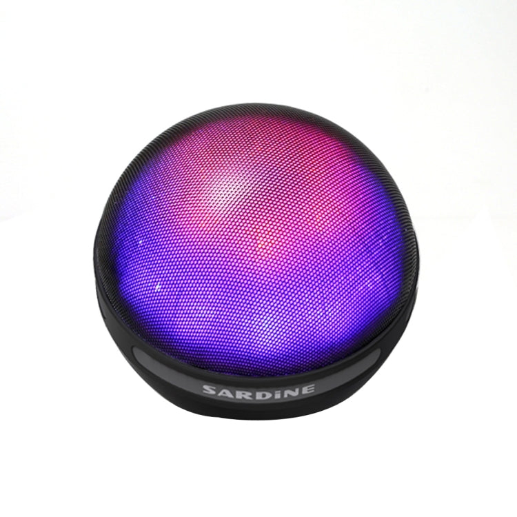 SARDiNE B2 Multifunctional Wireless Bluetooth Speaker , with Mic & Color LED Light, Support Hands-free Answer Phone & Micro SD TF Card & AUX Line In(Black)