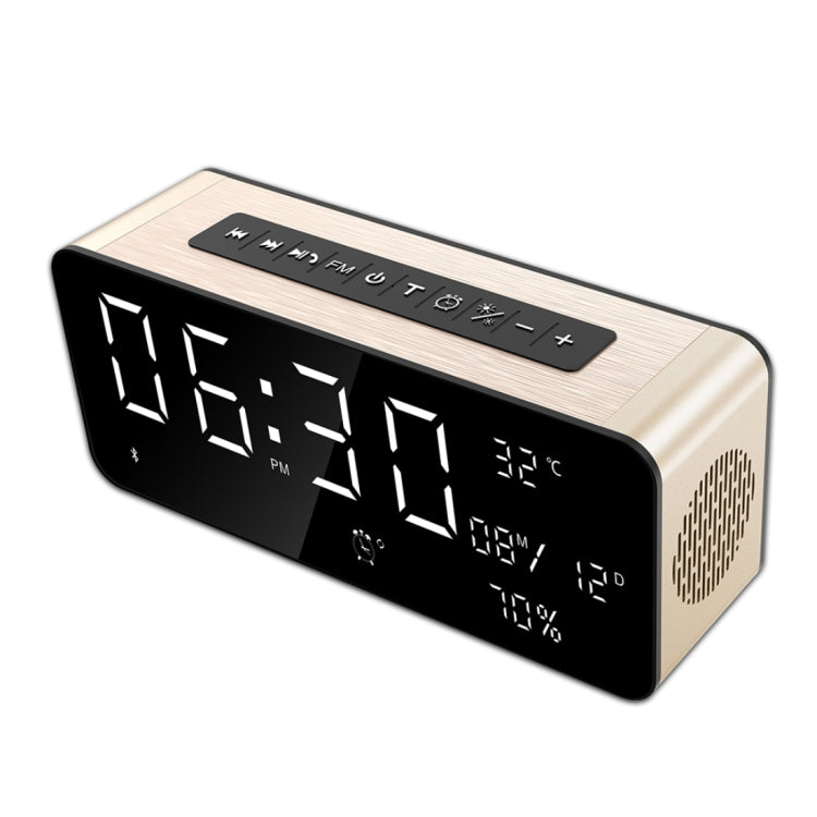 SARDiNE A10 Multifunctional Music Playback Bluetooth Speaker, with LCD Display, Support Hands-free Call & Thermometer & Alarm Clock & TF Card & U-disk & AUX Line In and Out & FM Function