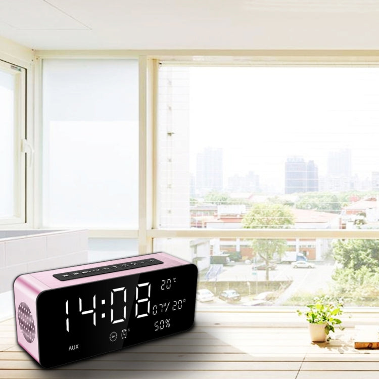 SARDiNE A10 Multifunctional Music Playback Bluetooth Speaker, with LCD Display, Support Hands-free Call & Thermometer & Alarm Clock & TF Card & U-disk & AUX Line In and Out & FM Function