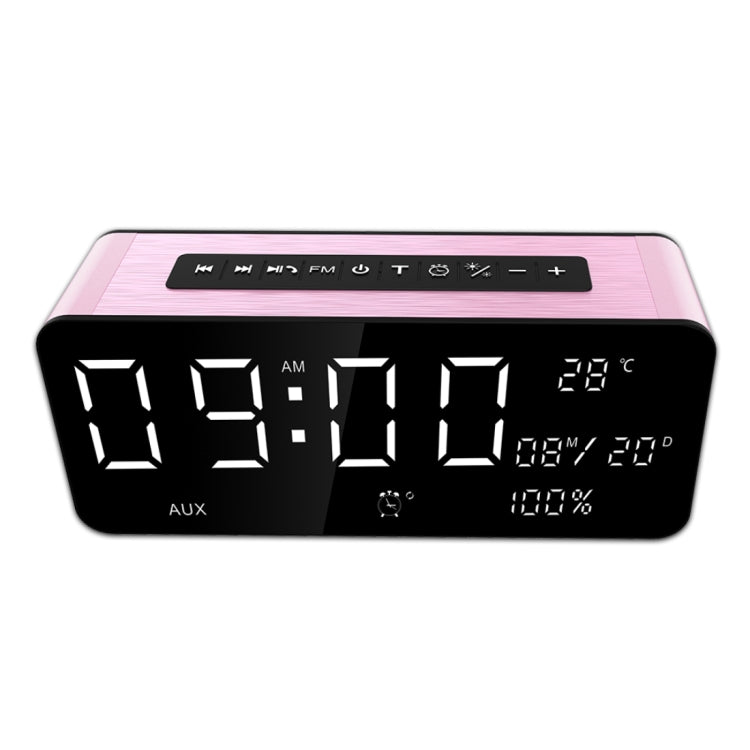 SARDiNE A10 Multifunctional Music Playback Bluetooth Speaker, with LCD Display, Support Hands-free Call & Thermometer & Alarm Clock & TF Card & U-disk & AUX Line In and Out & FM Function