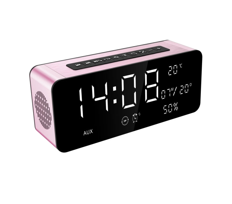 SARDiNE A10 Multifunctional Music Playback Bluetooth Speaker, with LCD Display, Support Hands-free Call & Thermometer & Alarm Clock & TF Card & U-disk & AUX Line In and Out & FM Function