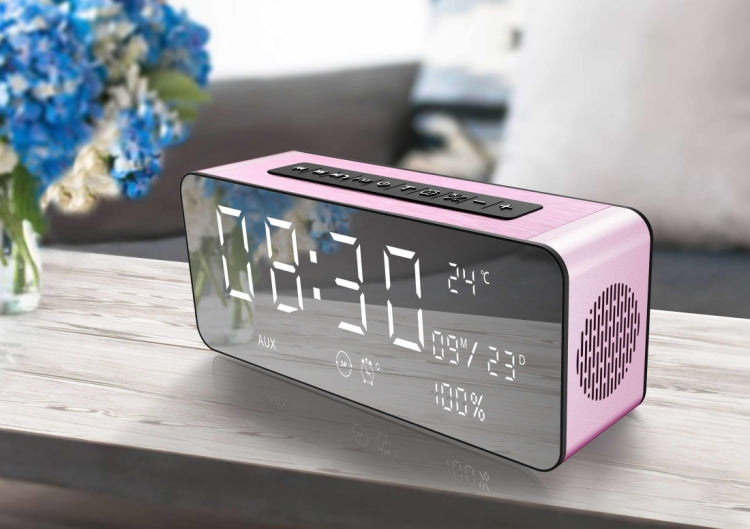SARDiNE A10 Multifunctional Music Playback Bluetooth Speaker, with LCD Display, Support Hands-free Call & Thermometer & Alarm Clock & TF Card & U-disk & AUX Line In and Out & FM Function