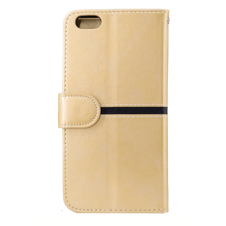 For iPhone 6 & 6s Crazy Horse Texture PU Leather Horizontal Flip Leather Case with Holder & Card Slots & Wallet & Photo Frame & Lanyard