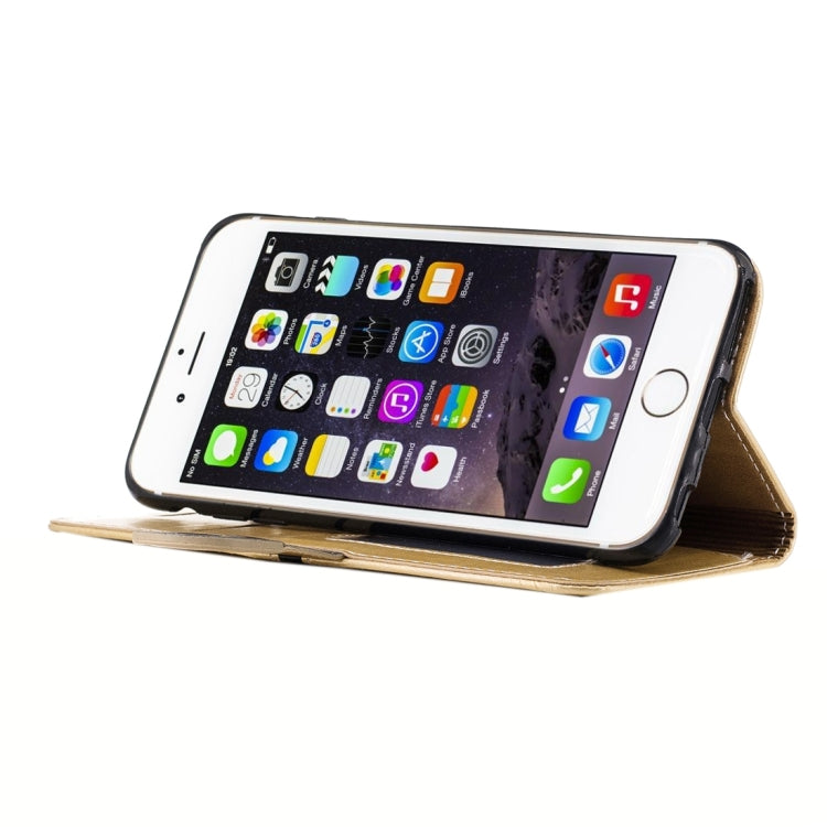 For iPhone 6 & 6s Crazy Horse Texture PU Leather Horizontal Flip Leather Case with Holder & Card Slots & Wallet & Photo Frame & Lanyard