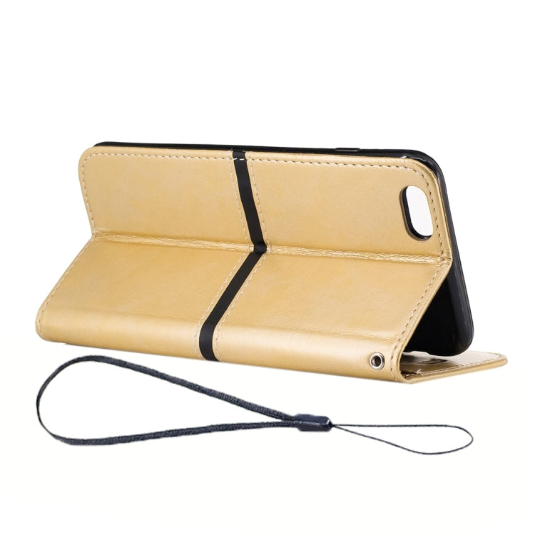 For iPhone 6 & 6s Crazy Horse Texture PU Leather Horizontal Flip Leather Case with Holder & Card Slots & Wallet & Photo Frame & Lanyard