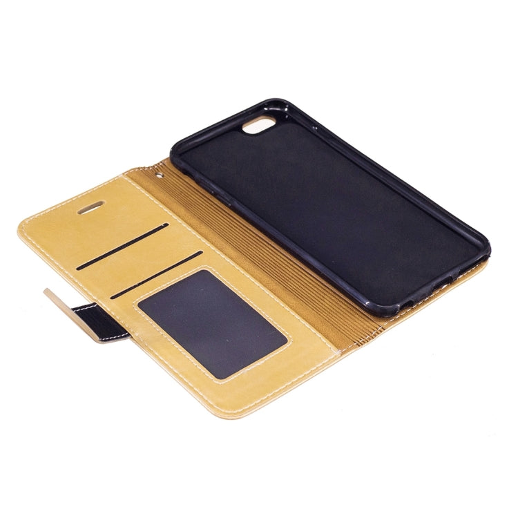 For iPhone 6 & 6s Crazy Horse Texture PU Leather Horizontal Flip Leather Case with Holder & Card Slots & Wallet & Photo Frame & Lanyard