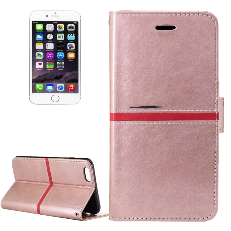 For iPhone 6 & 6s Crazy Horse Texture PU Leather Horizontal Flip Leather Case with Holder & Card Slots & Wallet & Photo Frame & Lanyard
