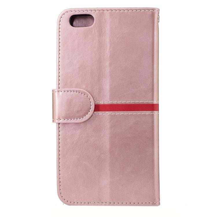 For iPhone 6 & 6s Crazy Horse Texture PU Leather Horizontal Flip Leather Case with Holder & Card Slots & Wallet & Photo Frame & Lanyard