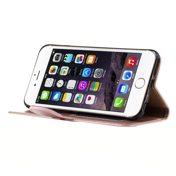 For iPhone 6 & 6s Crazy Horse Texture PU Leather Horizontal Flip Leather Case with Holder & Card Slots & Wallet & Photo Frame & Lanyard