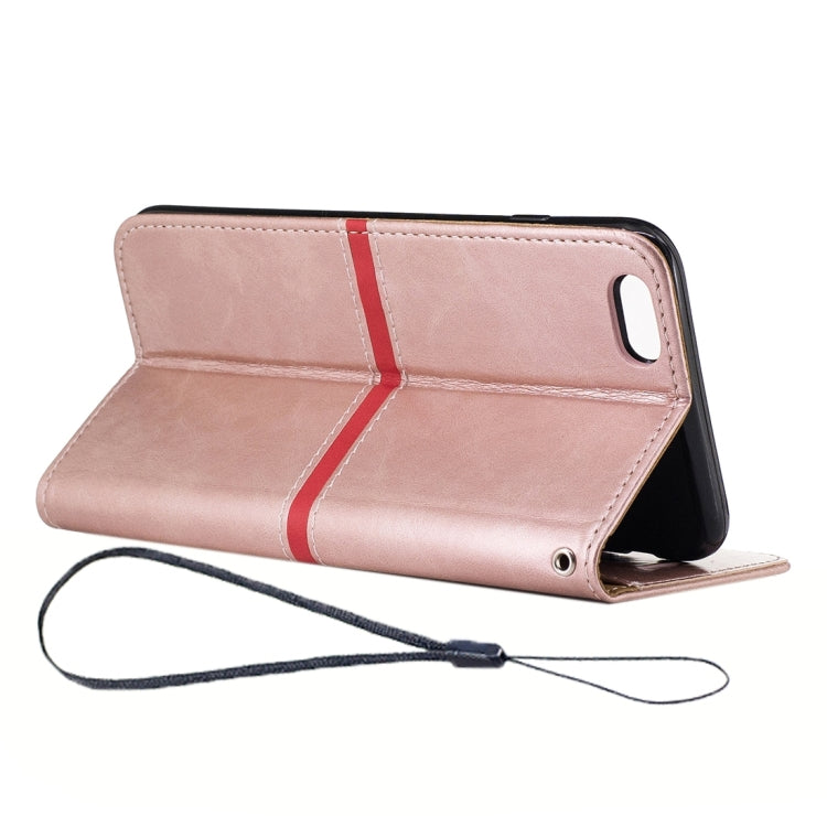 For iPhone 6 & 6s Crazy Horse Texture PU Leather Horizontal Flip Leather Case with Holder & Card Slots & Wallet & Photo Frame & Lanyard