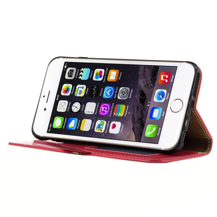 For iPhone 6 & 6s Crazy Horse Texture PU Leather Horizontal Flip Leather Case with Holder & Card Slots & Wallet & Photo Frame & Lanyard