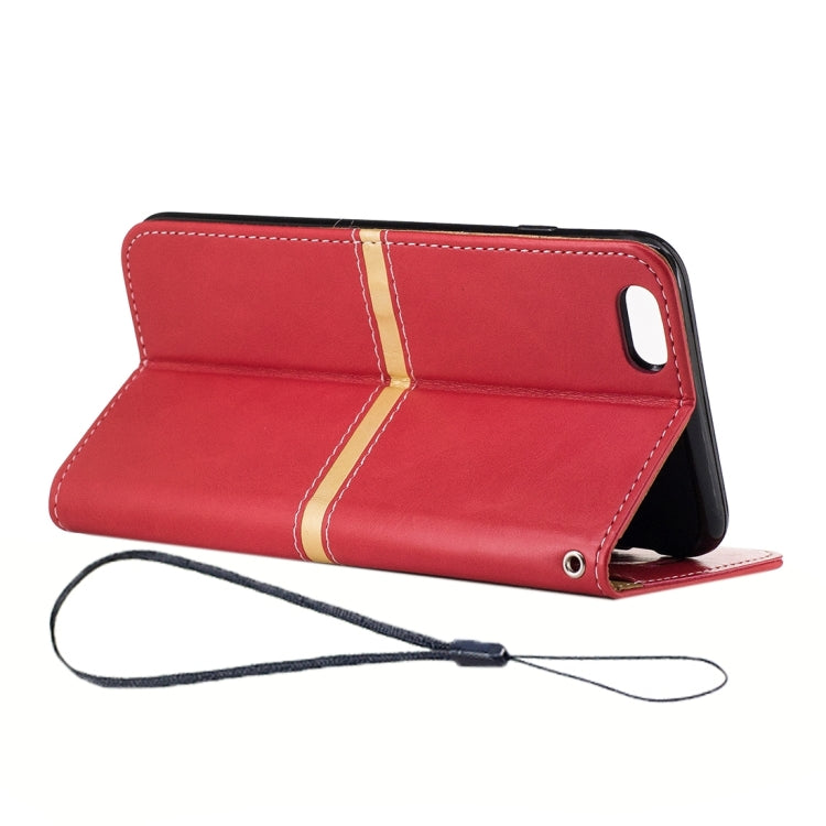 For iPhone 6 & 6s Crazy Horse Texture PU Leather Horizontal Flip Leather Case with Holder & Card Slots & Wallet & Photo Frame & Lanyard