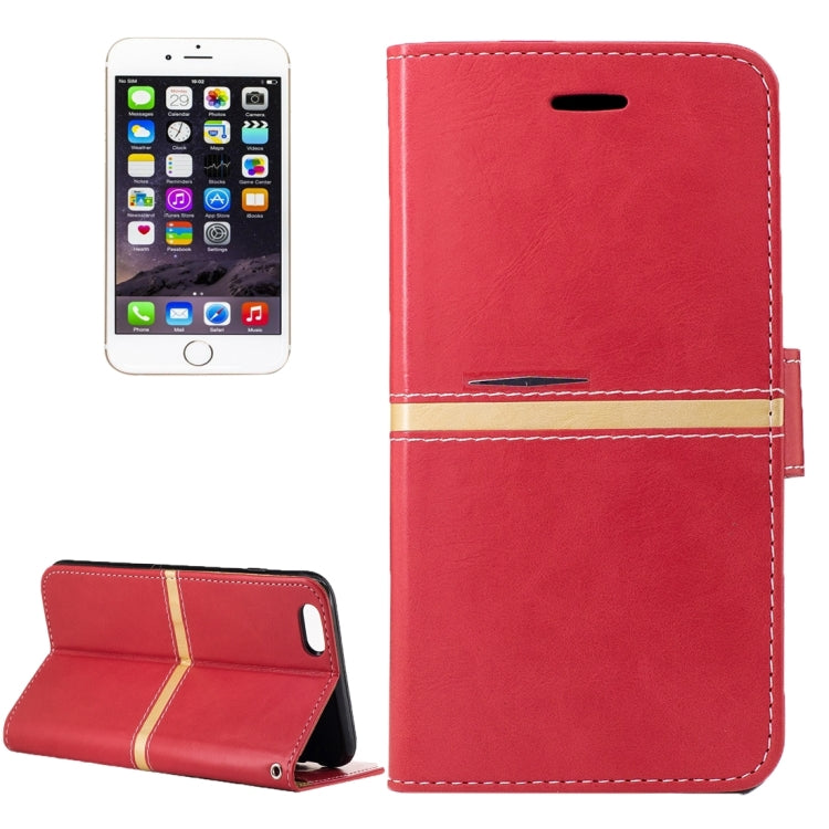 For iPhone 6 & 6s Crazy Horse Texture PU Leather Horizontal Flip Leather Case with Holder & Card Slots & Wallet & Photo Frame & Lanyard