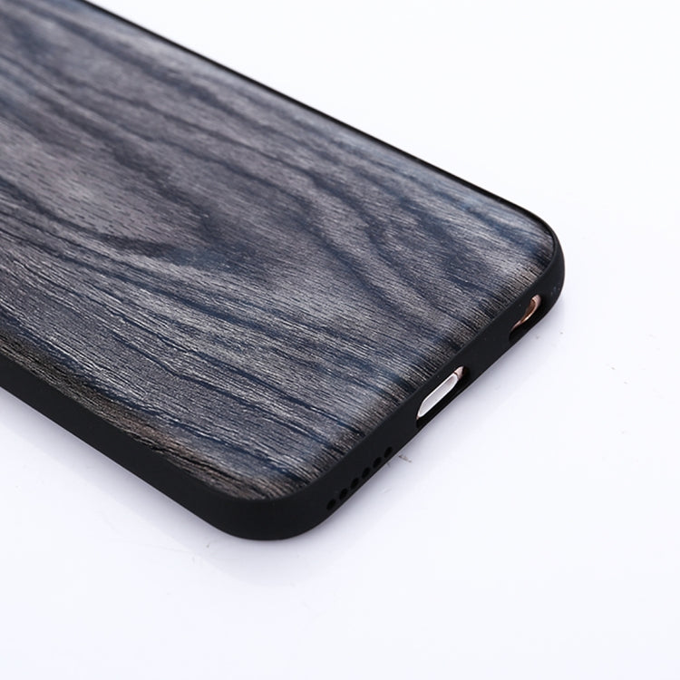 For iPhone 6 & 6s Wood Texture Leather Paste Protective Back Cover Case