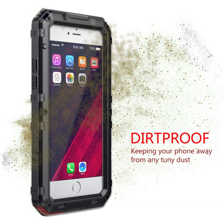 Waterproof Dustproof Shockproof Zinc Alloy + Silicone Case for iPhone 6 & 6s