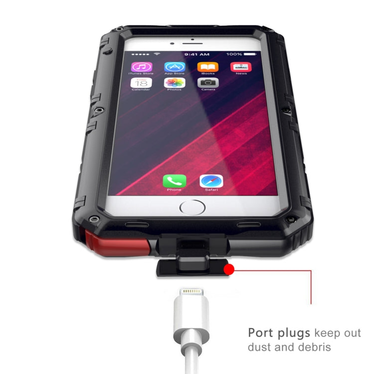 Waterproof Dustproof Shockproof Zinc Alloy + Silicone Case for iPhone 6 & 6s