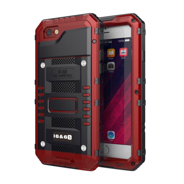 Waterproof Dustproof Shockproof Zinc Alloy + Silicone Case for iPhone 6 & 6s