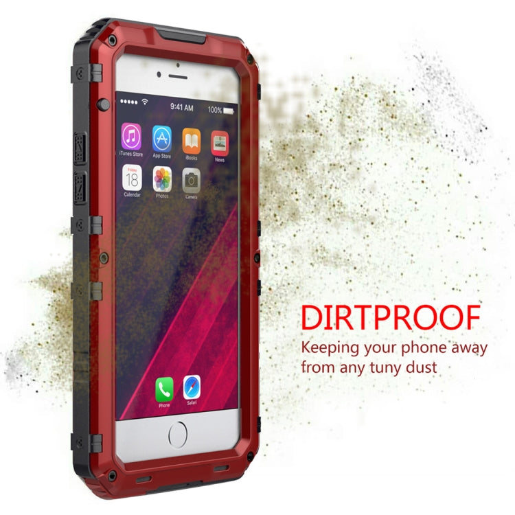 Waterproof Dustproof Shockproof Zinc Alloy + Silicone Case for iPhone 6 & 6s