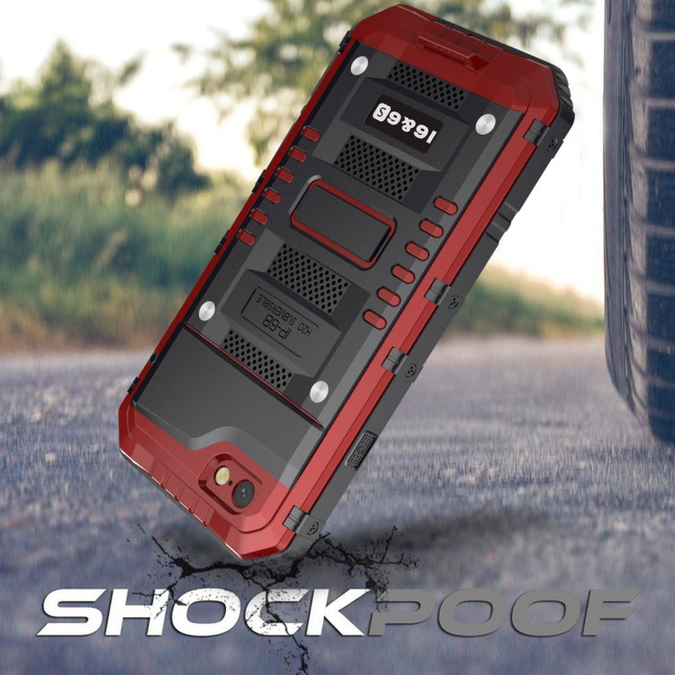 Waterproof Dustproof Shockproof Zinc Alloy + Silicone Case for iPhone 6 & 6s