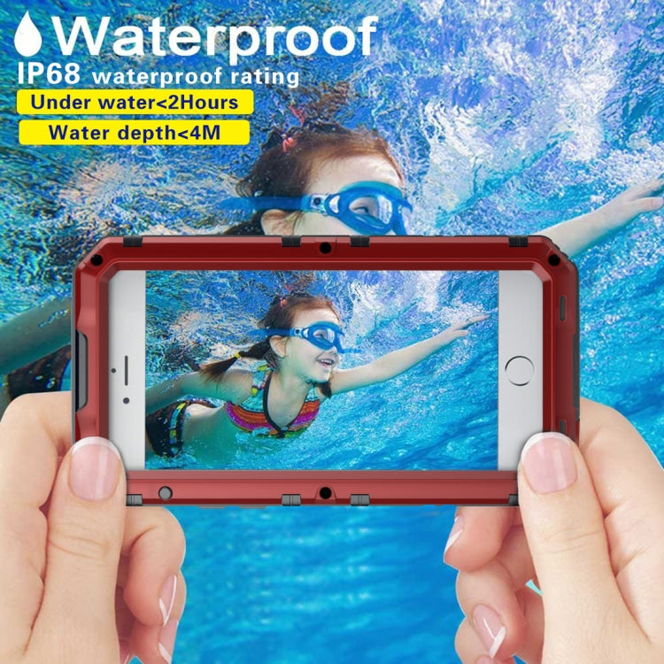 Waterproof Dustproof Shockproof Zinc Alloy + Silicone Case for iPhone 6 & 6s