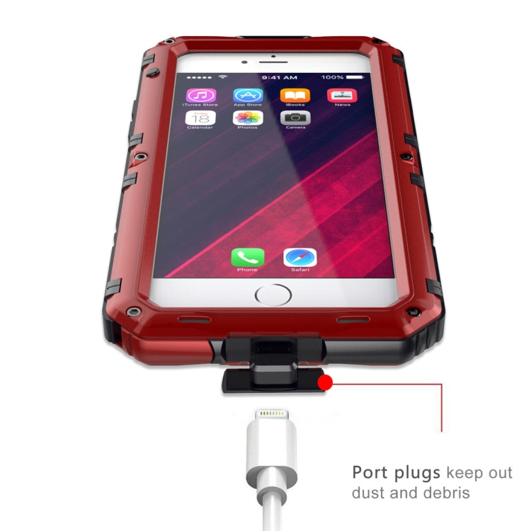 Waterproof Dustproof Shockproof Zinc Alloy + Silicone Case for iPhone 6 & 6s